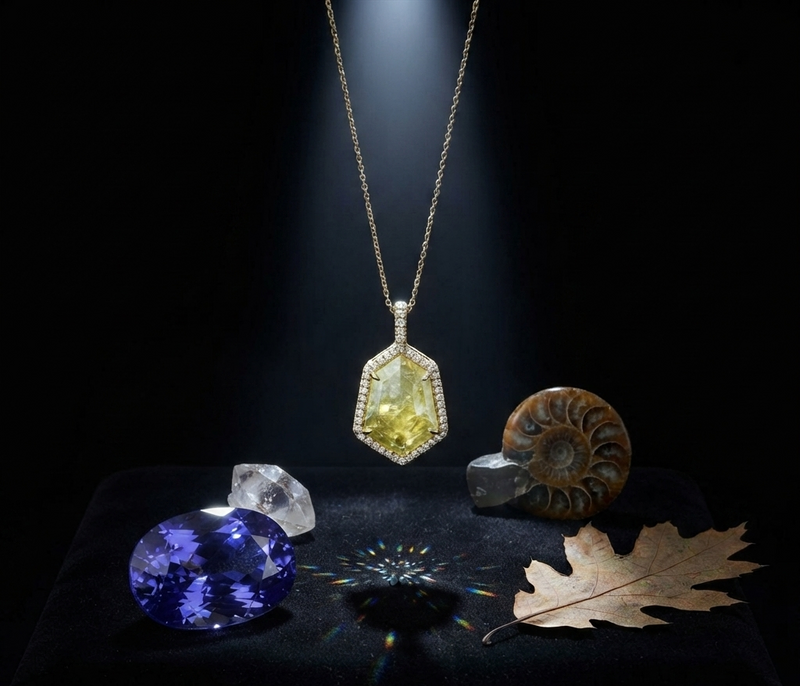 14K gold and sterling silver necklace